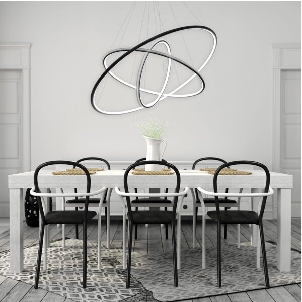 Altavola Design Ledowe Okręgi závěsné svítidlo 3x99 W černá LA075/P_80_in_4k_black