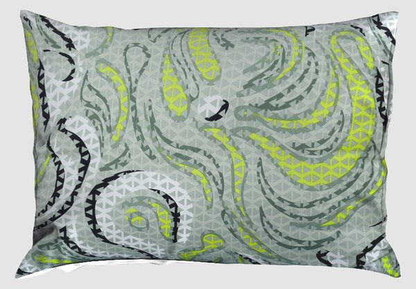 Povlecení z mikrovlákna prodloužené VIRA limetkové 140x220 cm abstrakce