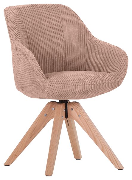 ŽIDLE S PODRUČKAMI, manšestr, růžová Ambia Home - Jídelní židle, Online Only