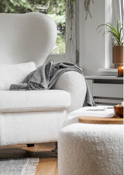 Bílé křeslo ušák Miuf – Miuform