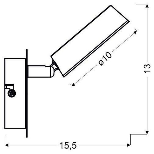 Candellux Isla nástěnné svítidlo 1x4 W chrom 91-61706