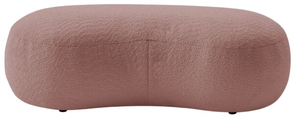 -25 % Dny MOMENTI– Bobochic Paris Růžová bouclé podnožka Saint-Germain 147 x 90 cm