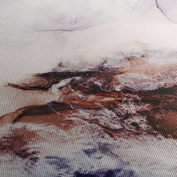 Obraz - Fialový mramor N⁰1 (170x50 cm)