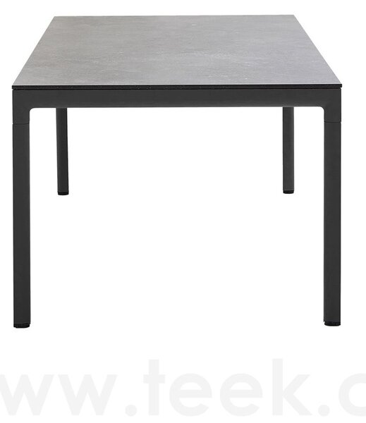 Cane-line Rám pro jídelní stůl Drop, Cane-line, obdélníkový 200x100x74 cm, hliník barva light grey