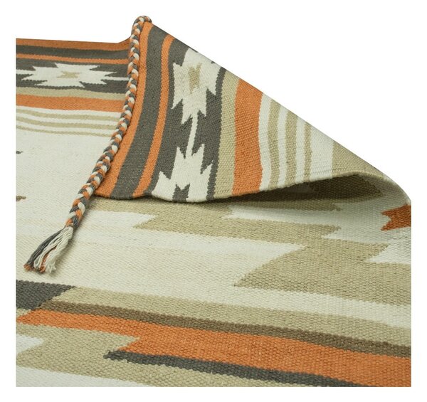 Oboustranný venkovní koberec z recyklovaného plastu Green Decore Aztec, 90 x 150 cm