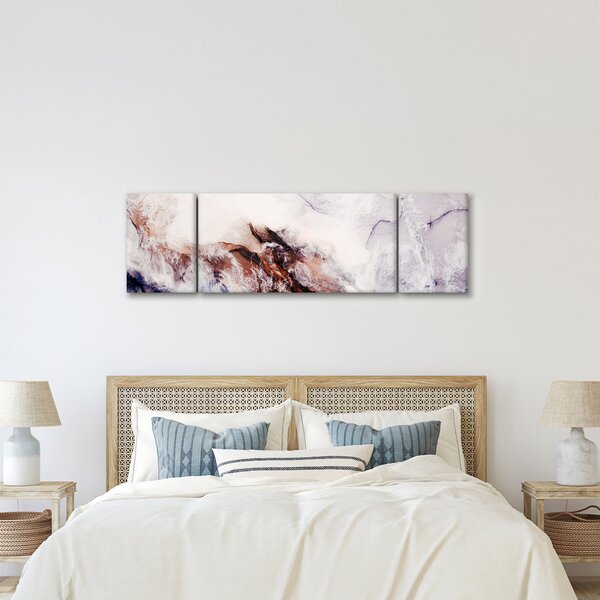 Obraz - Fialový mramor N⁰1 (170x50 cm)