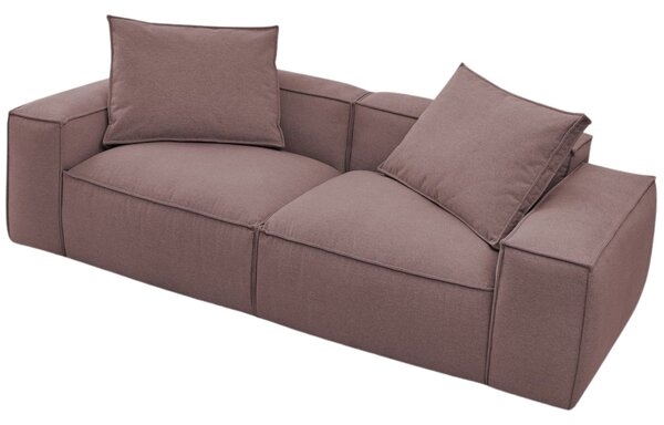 -25 % Dny MOMENTI– Bobochic Paris Růžová trojmístná pohovka Boheme 260 cm