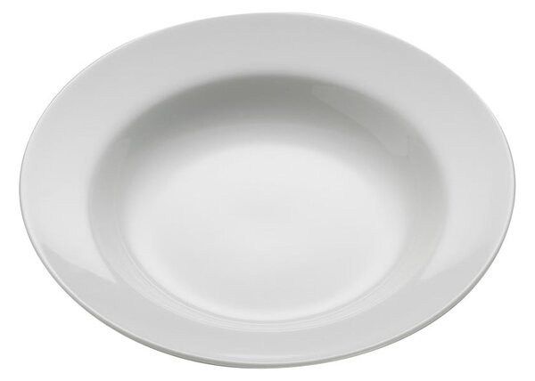 Bílý porcelánový talíř na polévku Maxwell & Williams Basic Bistro, ø 22,5 cm
