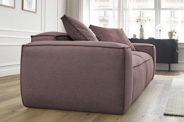 -25 % Dny MOMENTI– Bobochic Paris Růžová trojmístná pohovka Boheme 260 cm
