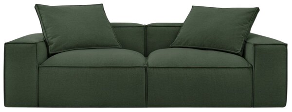 -25 % Dny MOMENTI– Bobochic Paris Zelená trojmístná pohovka Boheme 260 cm