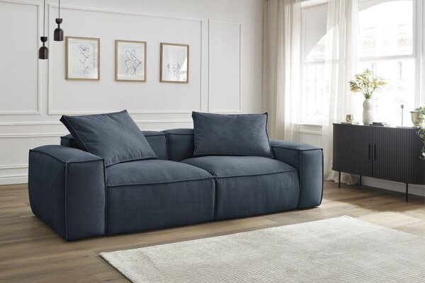 -25 % Dny MOMENTI– Bobochic Paris Tmavě modrá trojmístná pohovka Boheme 260 cm
