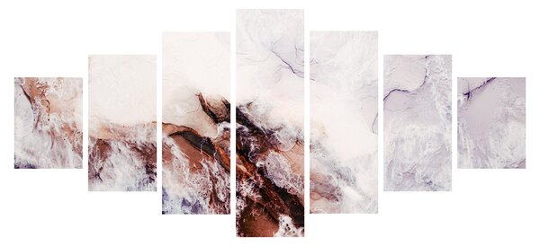 Obraz - Fialový mramor N⁰1 (210x100 cm)