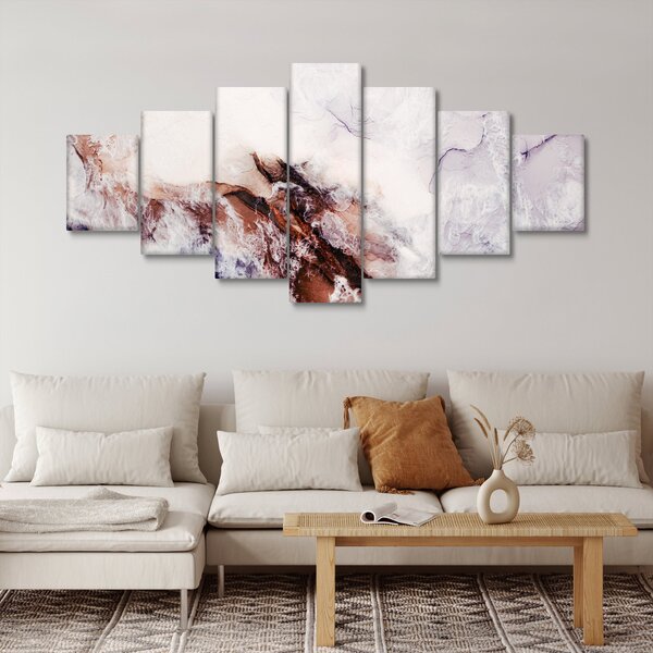 Obraz - Fialový mramor N⁰1 (210x100 cm)