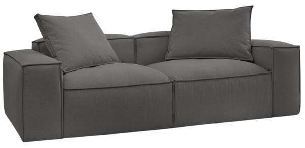 -25 % Dny MOMENTI– Bobochic Paris Tmavě šedá trojmístná pohovka Boheme 260 cm