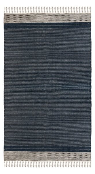 Tmavě modrý oboustranný venkovní koberec z recyklovaného plastu Green Decore Civil, 120 x 180 cm