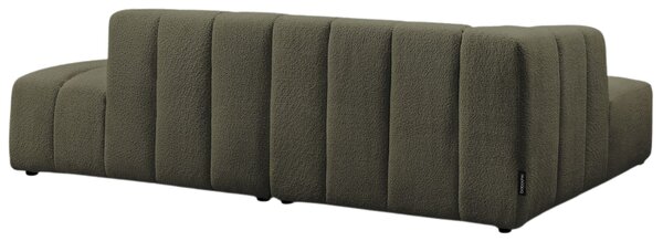 -25 % Dny MOMENTI– Bobochic Paris Zelená bouclé rohová pohovka Annecy 262 cm, levá