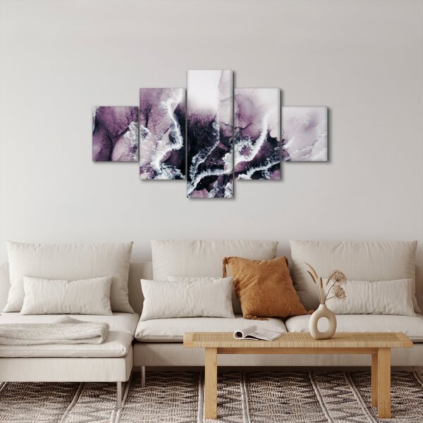 Obraz - Fialový mramor N⁰2 (125x70 cm)
