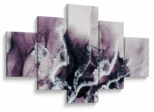 Obraz - Fialový mramor N⁰2 (125x70 cm)