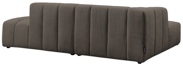 -25 % Dny MOMENTI– Bobochic Paris Hnědá bouclé rohová pohovka Annecy 262 cm, levá