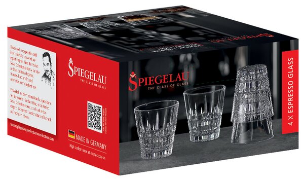 Sklenice Spiegelau Espresso nebo panák Perfect Serve 4ks 80 ml 4500191