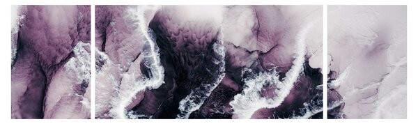 Obraz - Fialový mramor N⁰2 (170x50 cm)