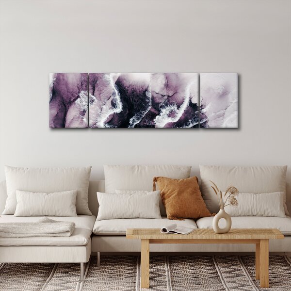 Obraz - Fialový mramor N⁰2 (170x50 cm)