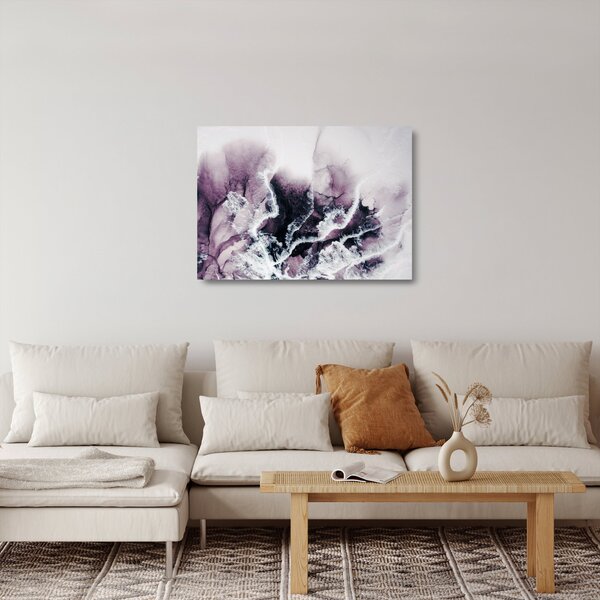 Skleněný obraz - Fialový mramor N⁰2 (70x50 cm)