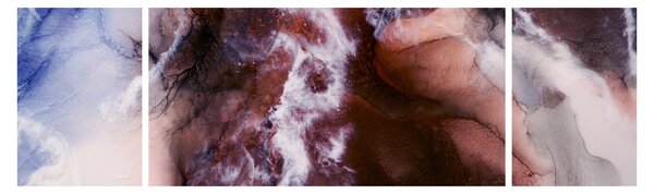 Obraz - Fialový mramor N⁰3 (170x50 cm)