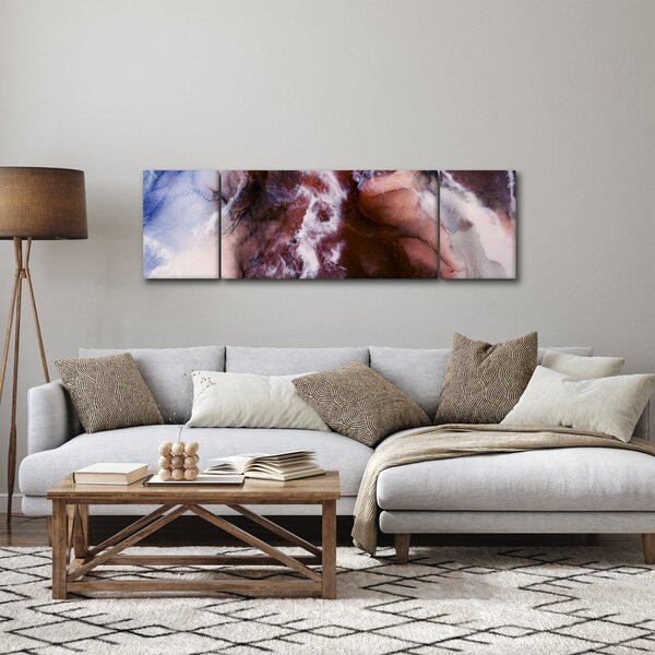 Obraz - Fialový mramor N⁰3 (170x50 cm)