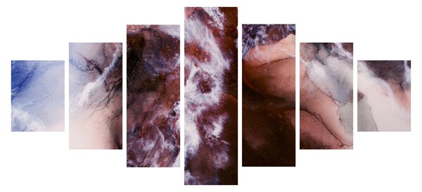 Obraz - Fialový mramor N⁰3 (210x100 cm)