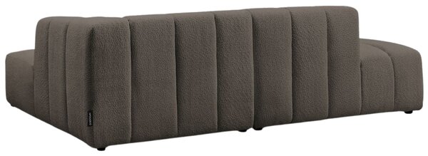 -25 % Dny MOMENTI– Bobochic Paris Hnědá bouclé rohová pohovka Annecy 262 cm, pravá
