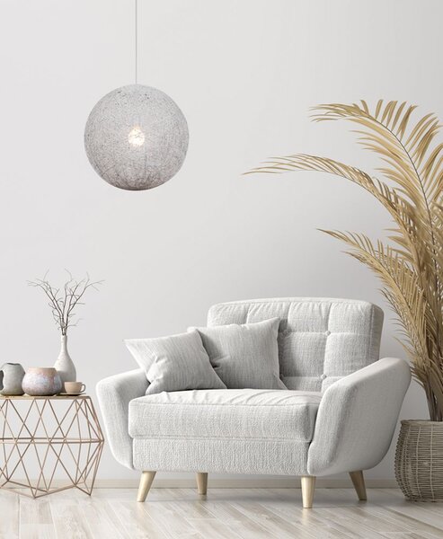 Candellux Caruba závěsné svítidlo 1x60 W bílá 31-26913