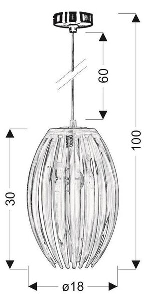 Candellux Abuko závěsné svítidlo 1x60 W modrá 31-55296