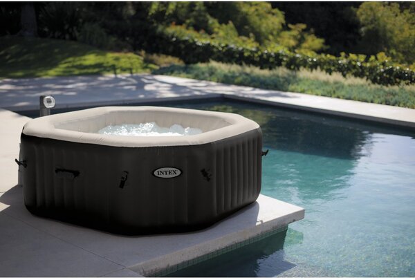 Nafukovací vířivka INTEX 28454 Jet & Bubble Spa Deluxe Octagon (201cm x 201cm x 71cm)
