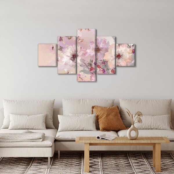 Obraz - Umělecká koláž s motýly (125x70 cm)