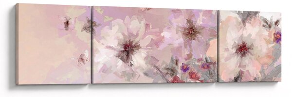 Obraz - Umělecká koláž s motýly (170x50 cm)