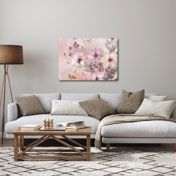 Obraz - Umělecká koláž s motýly (70x50 cm)