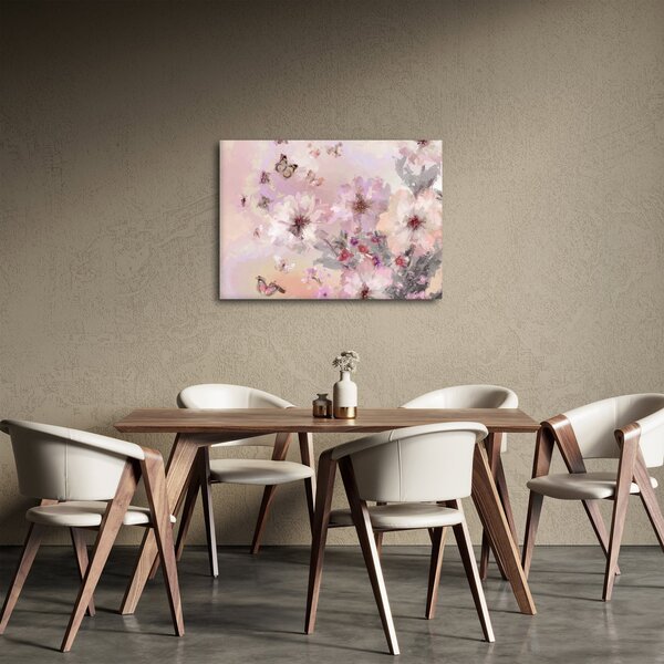 Obraz - Umělecká koláž s motýly (70x50 cm)