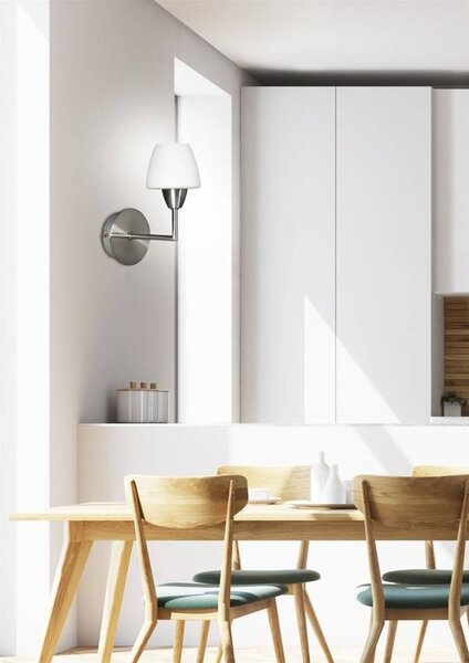 Candellux Togo nástěnné svítidlo 1x40 W bílá-nikl 21-10622