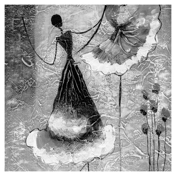 Obraz - Africká malba (30x30 cm)