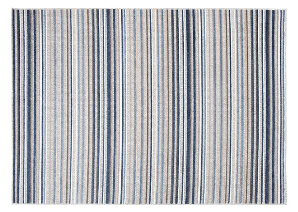 Makro Abra Moderní kusový koberec AVENTURA ED23A Proužky šedý modrý Rozměr: 80x200 cm