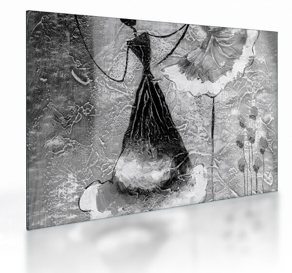 Skleněný obraz - Africká malba (70x50 cm)