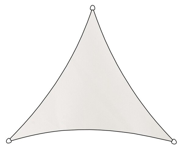 Bílá trojúhelníková stínící plachta Livin' Outdoor Como, 3,6 m