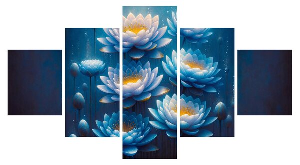 Obraz - Lekníny pod hladinou (125x70 cm)
