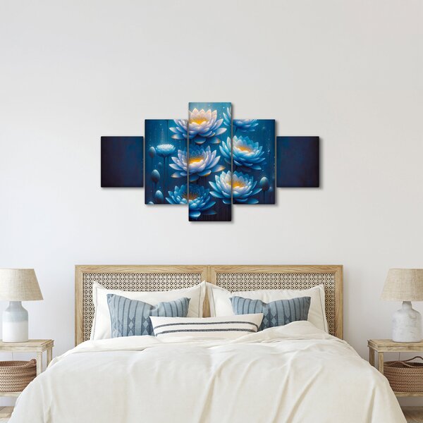 Obraz - Lekníny pod hladinou (125x70 cm)