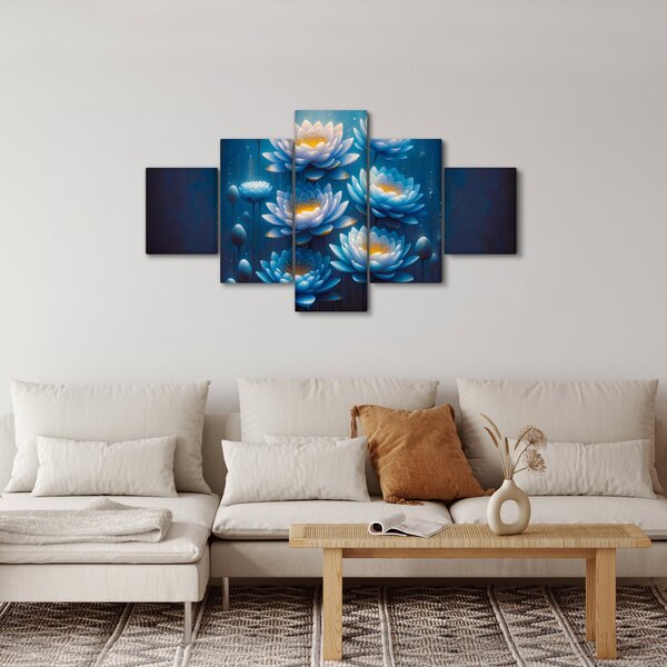 Obraz - Lekníny pod hladinou (125x70 cm)