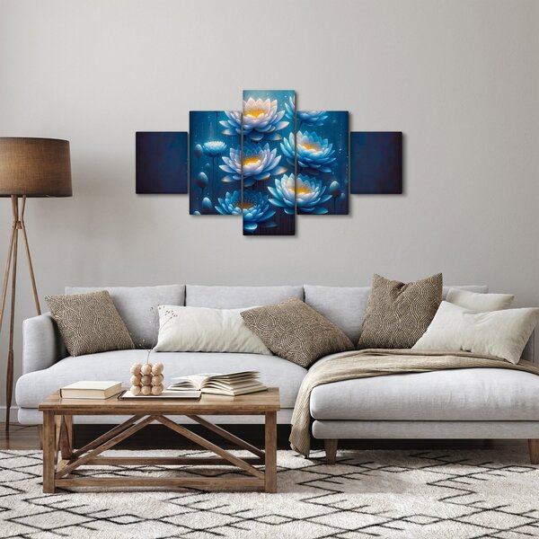 Obraz - Lekníny pod hladinou (125x70 cm)