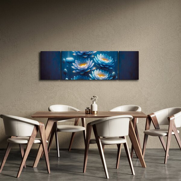 Obraz - Lekníny pod hladinou (170x50 cm)
