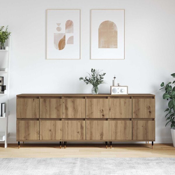 Úložná skříňka 3 ks Artisanový dub 60 x 35 x 70 cm 3394510