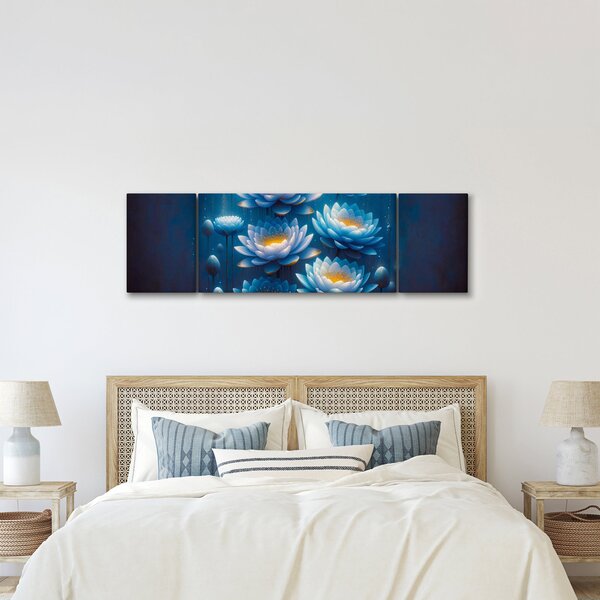 Obraz - Lekníny pod hladinou (170x50 cm)